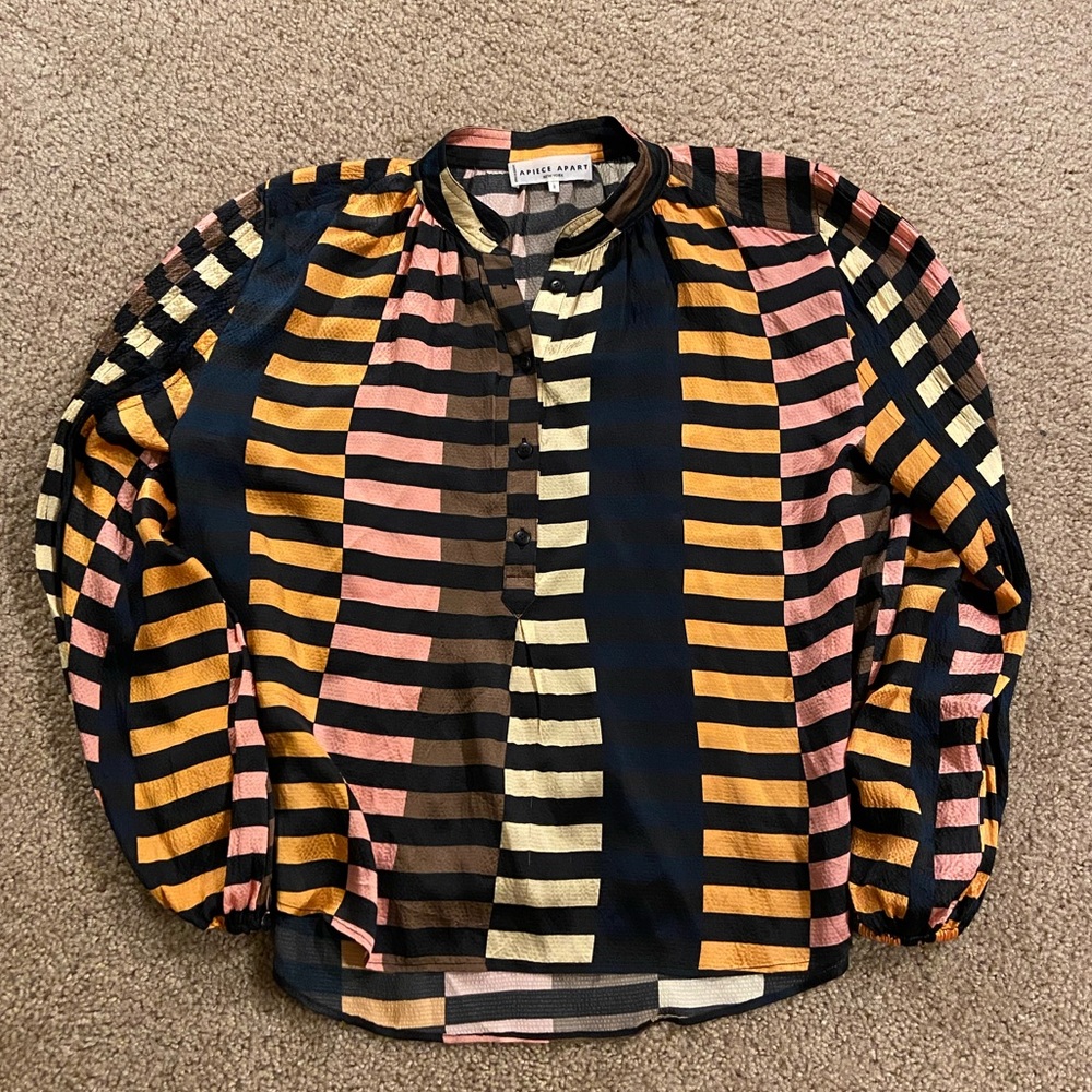 Apiece Apart Printed Blouse